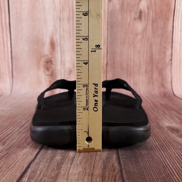 Teva Voya Womens Size 8 Black Foam Thong Flip Flops Sandals Beach 1019040 - Picture 13 of 15